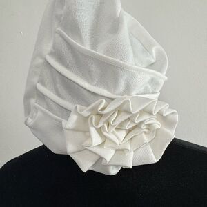 Elegant cream color Floral Women's Head cap